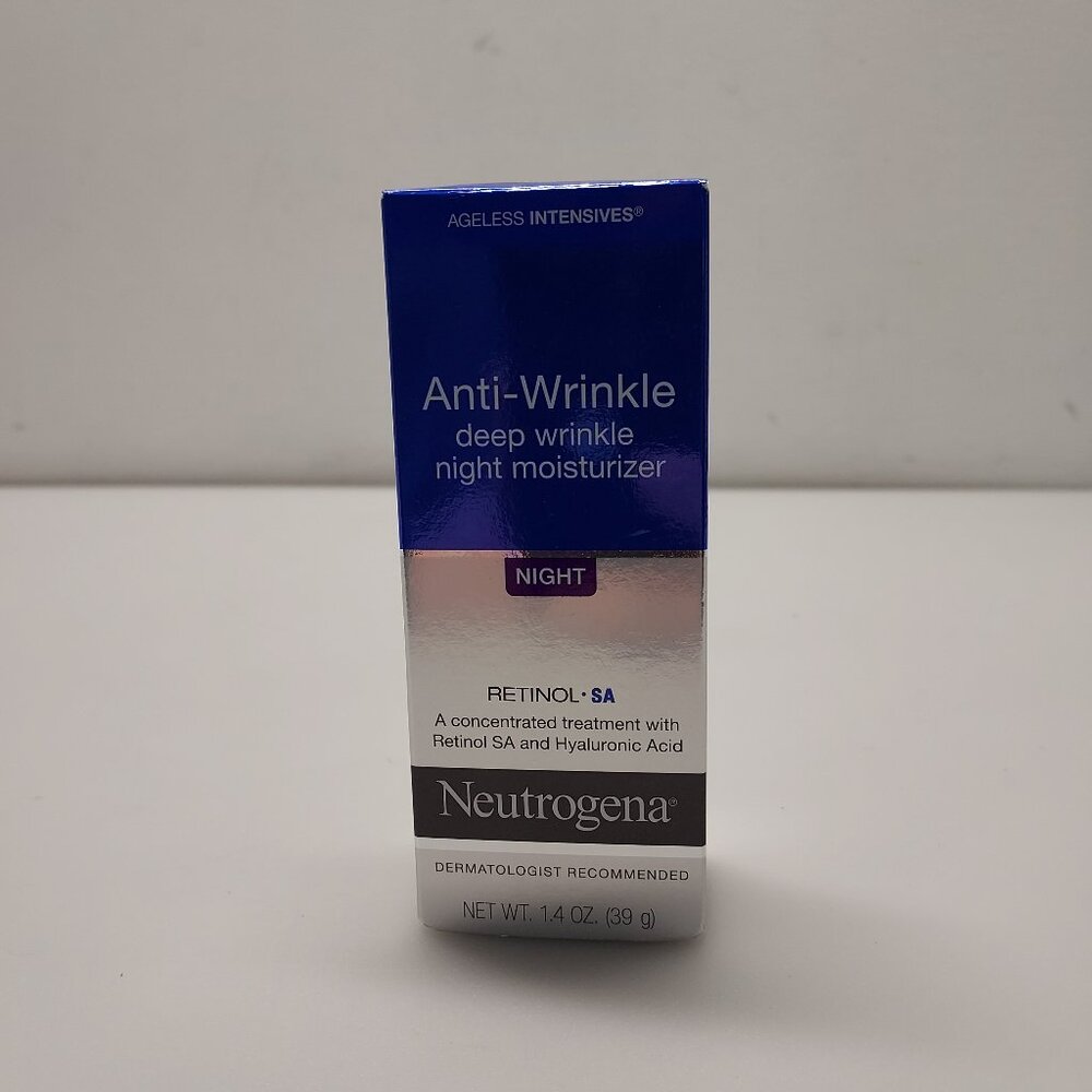 Neutrogena Anti-Wrinkle Deep Wrinkle Night Moisturizer Retinol Treatment 1.4oz